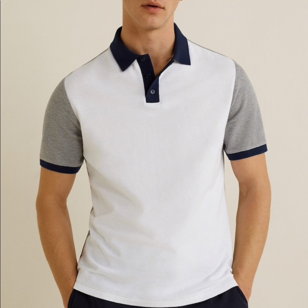 Mango Short Sleeve Polo Shirt